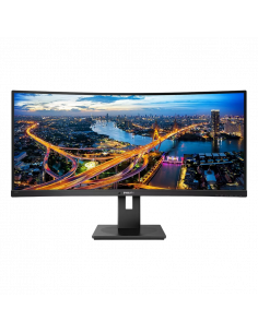 34" Monitor Philips 345B1C, VA 3440x1440 WQHD, Negru