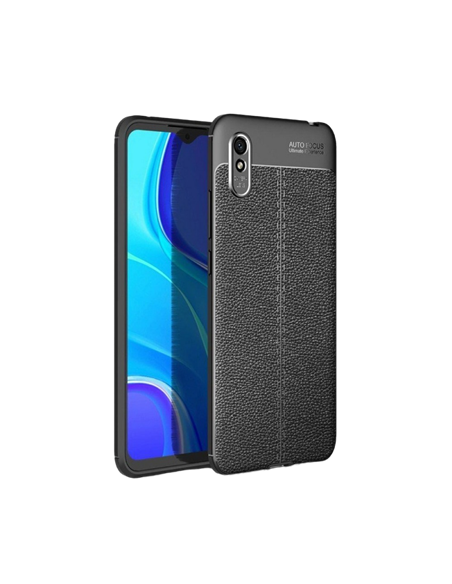 Husă Xcover RedMi 9A - Leather, Negru