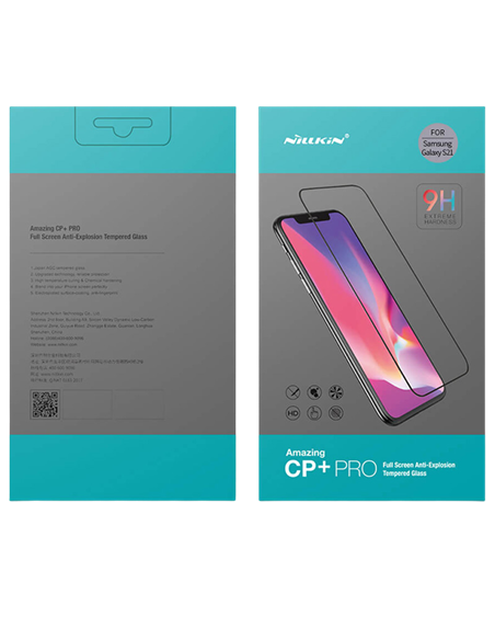Защитное стекло Nillkin Galaxy S21. Tempered Glass CP+ pro. Черный