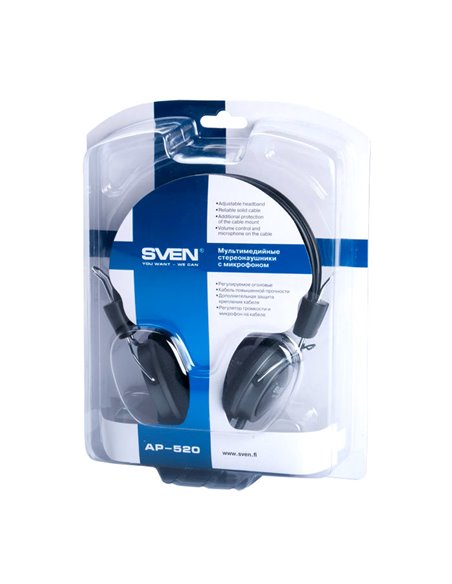Наушники SVEN AP-520, Чёрный