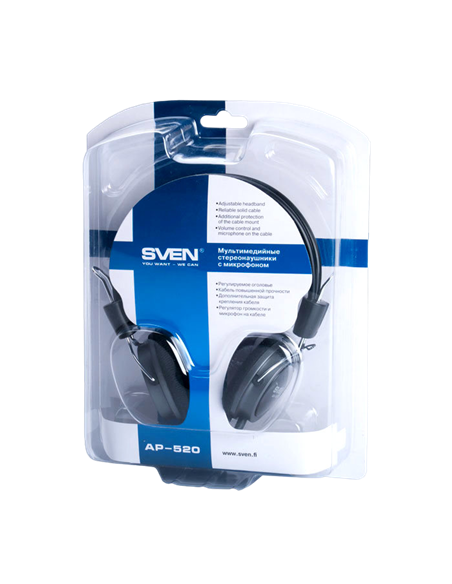 Наушники SVEN AP-520, Чёрный