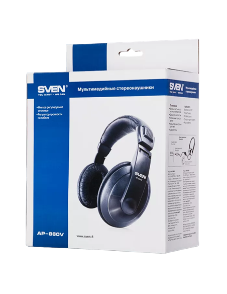 Наушники SVEN AP-860V, Чёрный Наушники SVEN AP-860V, Чёрный