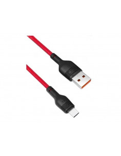 Кабель для зарядки и синхронизации XO NB55, USB Type-A/USB Type-C, 1м, Красный 2