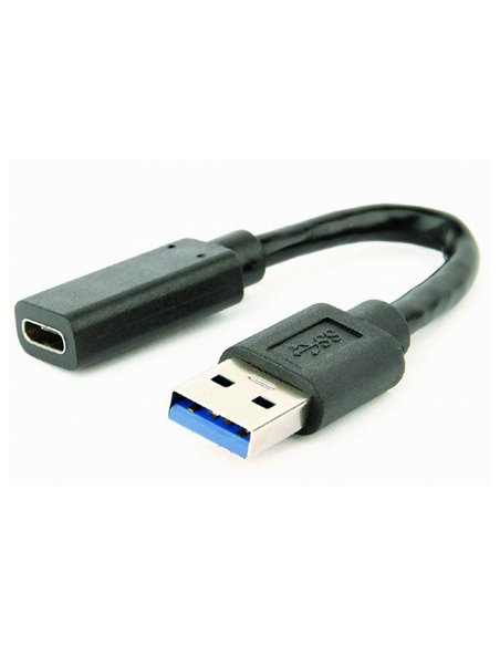 Кабель для зарядки и синхронизации Cablexpert A-USB3-AMCF-01, USB Type-A/USB Type-C (F), 0,1м, Чёрный