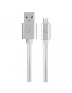 Cablu încărcare și sincronizare Cablexpert CCB-mUSB2B-AMCM-6-S, USB Type-A/USB Type-C, 1,8m, Argintiu