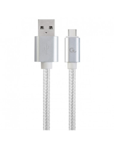Cablu încărcare și sincronizare Cablexpert CCB-mUSB2B-AMCM-6-S, USB Type-A/USB Type-C, 1,8m, Argintiu