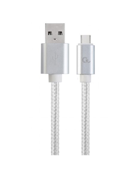 Cablu încărcare și sincronizare Cablexpert CCB-mUSB2B-AMCM-6-S, USB Type-A/USB Type-C, 1,8m, Argintiu