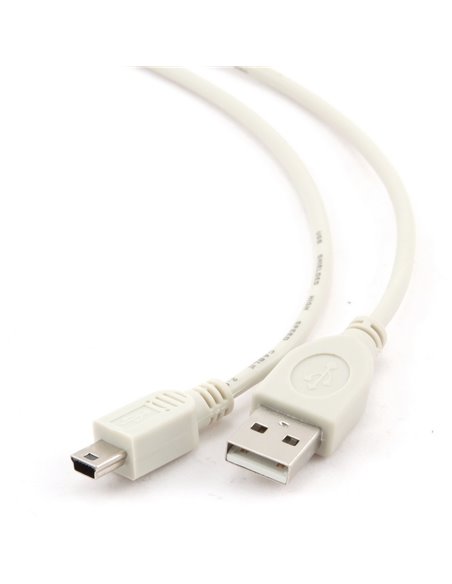 Кабель для зарядки и синхронизации Cablexpert CC-USB2-AM5P-6, USB Type-A/Mini-USB, 1,8м, Белый