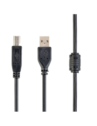 Коммуникационный кабель Cablexpert CCF-USB2-AMBM-10, USB Type-A/USB Type-B, 3м, Чёрный
