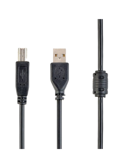 Коммуникационный кабель Cablexpert CCF-USB2-AMBM-10, USB Type-A/USB Type-B, 3м, Чёрный