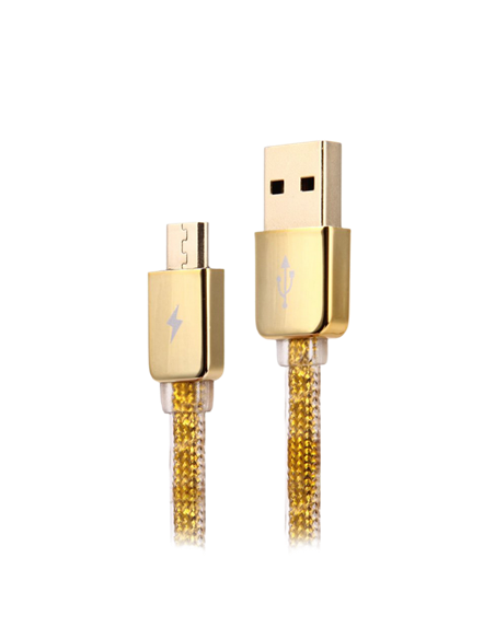 Cablu încărcare și sincronizare Remax RC-016m, USB Type-A/micro-USB, 1m, Auriu