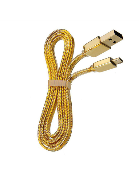 Cablu încărcare și sincronizare Remax RC-016m, USB Type-A/micro-USB, 1m, Auriu