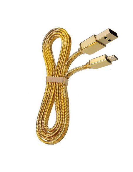 Cablu încărcare și sincronizare Remax RC-016m, USB Type-A/micro-USB, 1m, Auriu