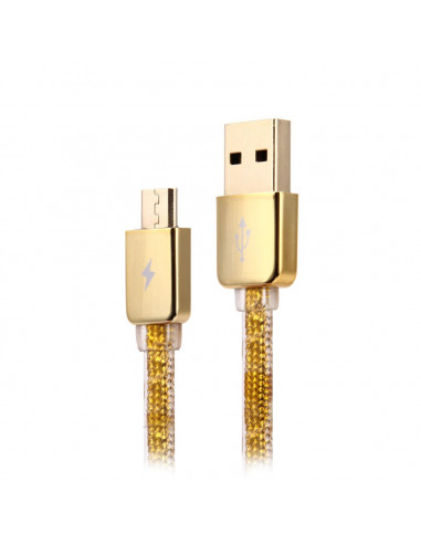 Cablu încărcare și sincronizare Remax RC-016m, USB Type-A/micro-USB, 1m, Auriu