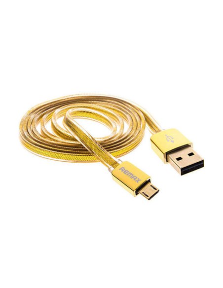 Cablu încărcare și sincronizare Remax RC-016m, USB Type-A/micro-USB, 1m, Auriu