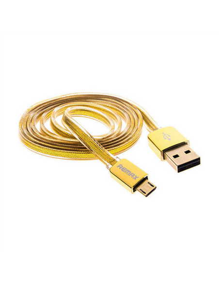 Cablu încărcare și sincronizare Remax RC-016m, USB Type-A/micro-USB, 1m, Auriu