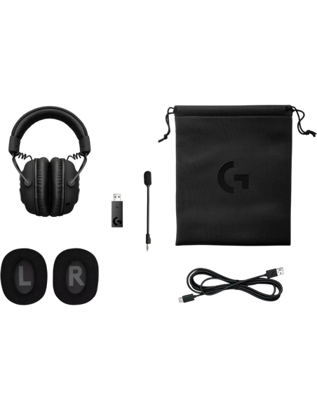Игровая Гарнитура Logitech G Pro X, Беспроводной, Чёрный