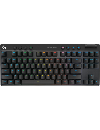 Клавиатура Logitech G Pro X TKL, Проводное / беспроводное, Чёрный
