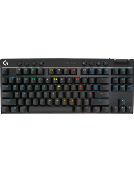 Клавиатура Logitech G Pro X TKL, Проводное / беспроводное, Чёрный