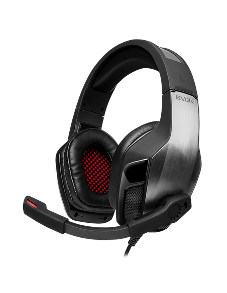 Căști gaming SVEN AP-U995MV, Cu fir, Negru/Roșu