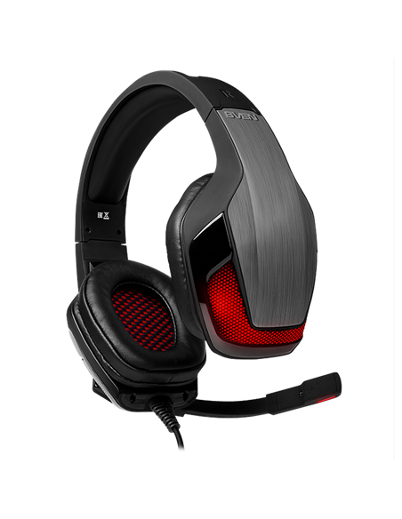 Căști gaming SVEN AP-U995MV, Cu fir, Negru/Roșu