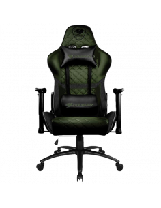 Scaun Gaming Cougar Armor One, PVC Piele, Negru/Verde