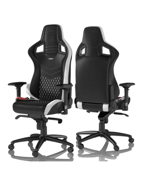 Scaun Gaming Noblechairs Epic, PU Piele, Negru/Roșu/Alb