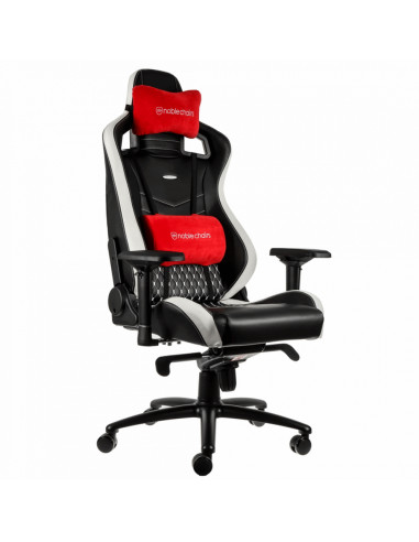 Scaun Gaming Noblechairs Epic, PU Piele, Negru/Roșu/Alb