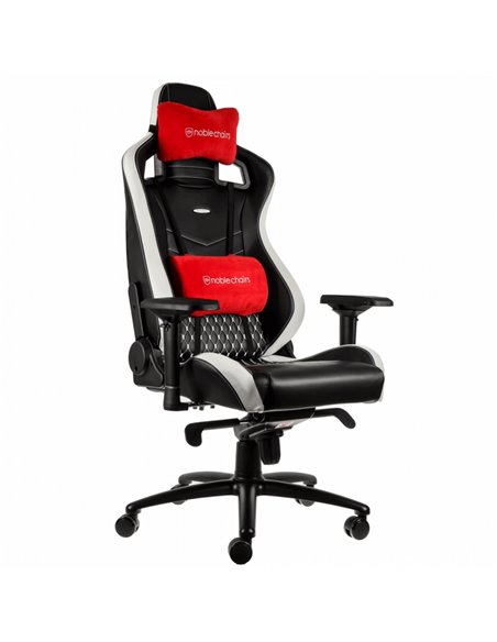 Scaun Gaming Noblechairs Epic, PU Piele, Negru/Roșu/Alb