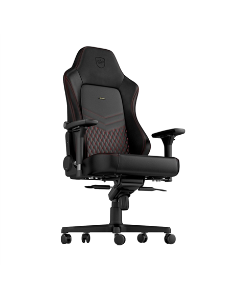 Scaun Gaming Noblechairs Hero, Piele naturală, Negru | Roșu