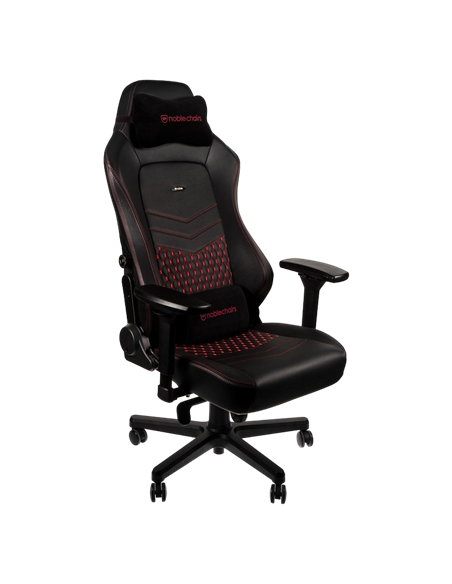 Scaun Gaming Noblechairs Hero, Piele naturală, Negru | Roșu