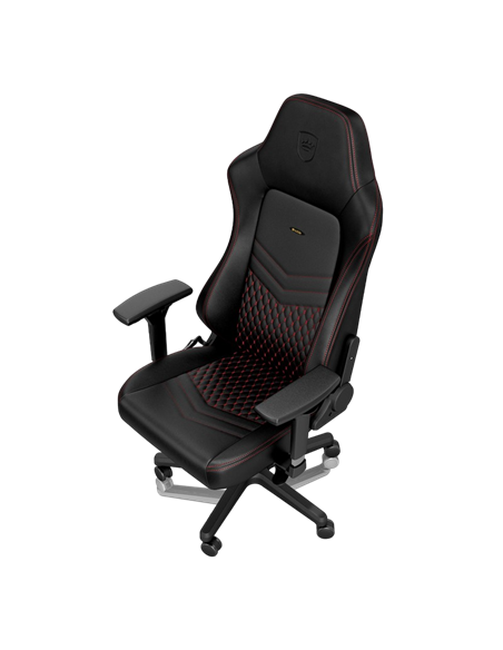 Scaun Gaming Noblechairs Hero, Piele naturală, Negru | Roșu