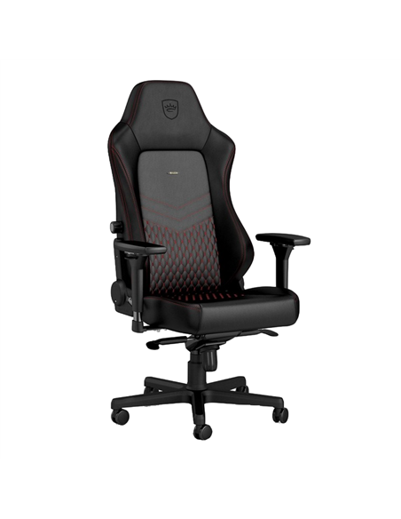 Scaun Gaming Noblechairs Hero, Piele naturală, Negru | Roșu