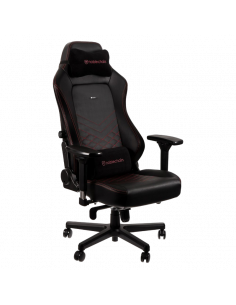 Scaun Gaming Noblechairs Hero, PU Piele, Negru/Rosu