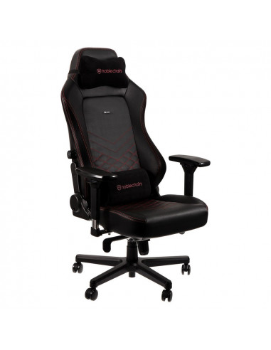 Scaun Gaming Noblechairs Hero, PU Piele, Negru/Rosu