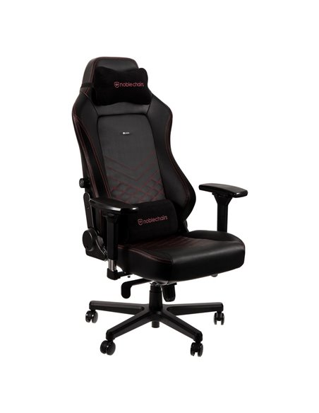 Scaun Gaming Noblechairs Hero, PU Piele, Negru/Rosu