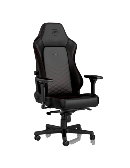Scaun Gaming Noblechairs Hero, PU Piele, Negru/Rosu