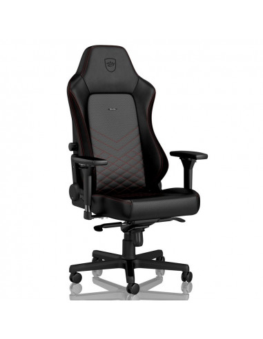 Scaun Gaming Noblechairs Hero, PU Piele, Negru/Rosu