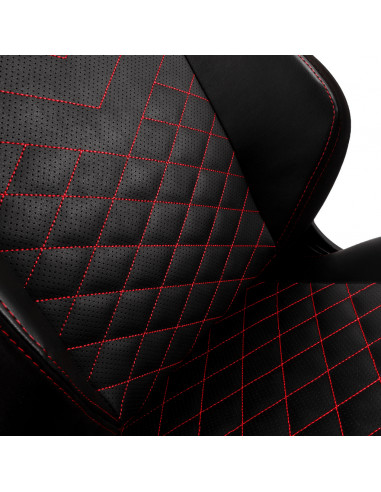 Игровое кресло Noblechairs Hero, Искусственная кожа, Черный/Красный