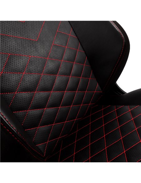 Scaun Gaming Noblechairs Hero, PU Piele, Negru/Rosu
