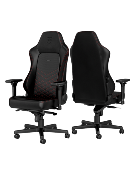 Scaun Gaming Noblechairs Hero, PU Piele, Negru/Rosu