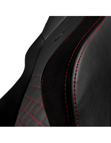 Игровое кресло Noblechairs Hero, Искусственная кожа, Черный/Красный