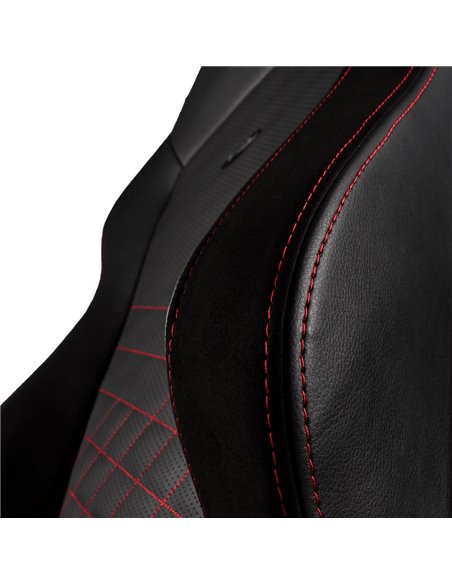 Игровое кресло Noblechairs Hero, Искусственная кожа, Черный/Красный