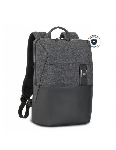 Rucsac pentru Laptop RivaCase Lantau, 13.3", Poliester, Negru
