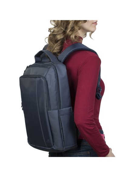 Rucsac pentru Laptop RivaCase Central, 15.6", Poliester, Albastru Rucsac pentru Laptop RivaCase Central, 15.6", Poliester, Albastru