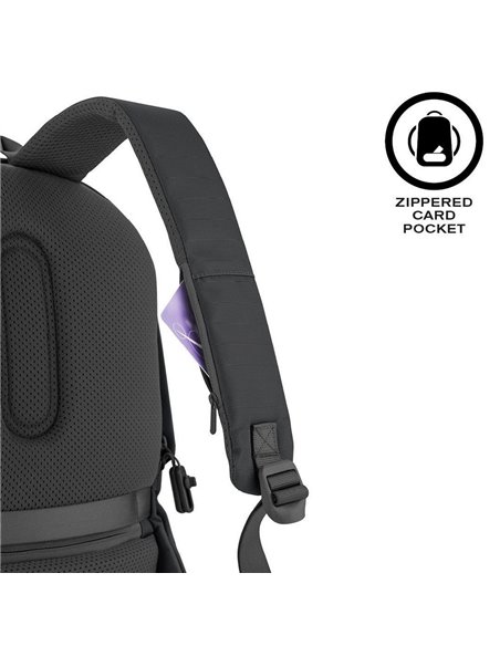 Rucsac pentru Laptop Bobby Soft, 15.6", Textil, Negru