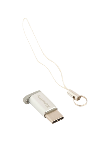 Adaptor USB Remax RA-USB1, micro-USB (F)/USB Type-C, Argintiu