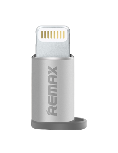 Adaptor USB Remax RA-USB2, Micro-USB/Lightning, Argintiu