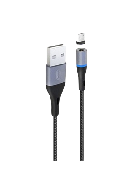 Кабель для зарядки и синхронизации XO NB125, USB Type-A/USB Type-C, 1м, Чёрный