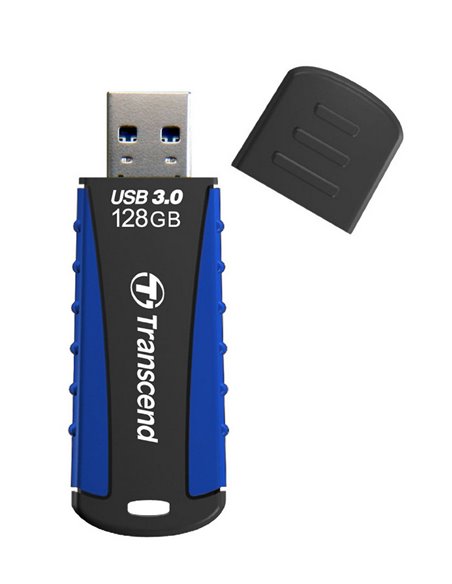 USB Flash накопитель Transcend JetFlash 810, 128Гб, Черный/Синий